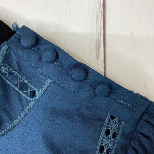 Free People Top Women’s Small Teal Shirt Jewel Another Eternity Boho Peasant NWT - 第 7/8 張圖片