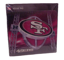 Computer Mousepad NFL San Francisco 49ers Non-Slip Full Color 9"X8" Closeouts