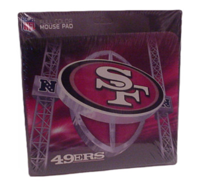 Computer Mousepad NFL San Francisco 49ers Non-Slip Full Color 9''X8'' Closeouts!