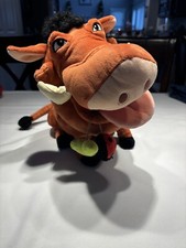 Disney Store Authentic Lion King Pumbaa Pumba Warthog Plush Ladybug Worm