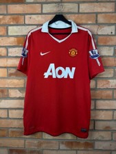 MANCHESTER UNITED 2009-2010 HOME FOOTBALL SHIRT SOCCER JERSEY NIKE SIZE L