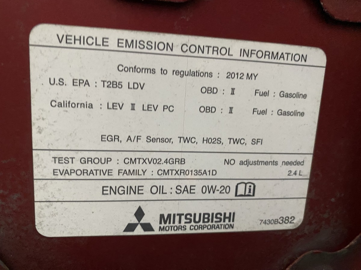 Used Fuse Box Engine fits: 2012 Mitsubishi Lancer w/o turbo
