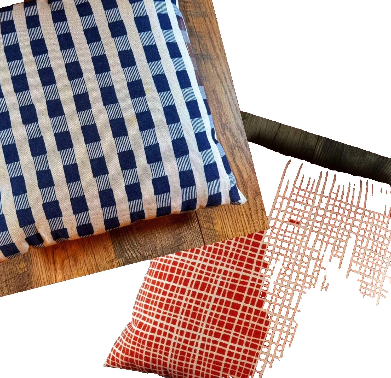 Подушки геометрические патриотические домашний декор из хлопковой смеси