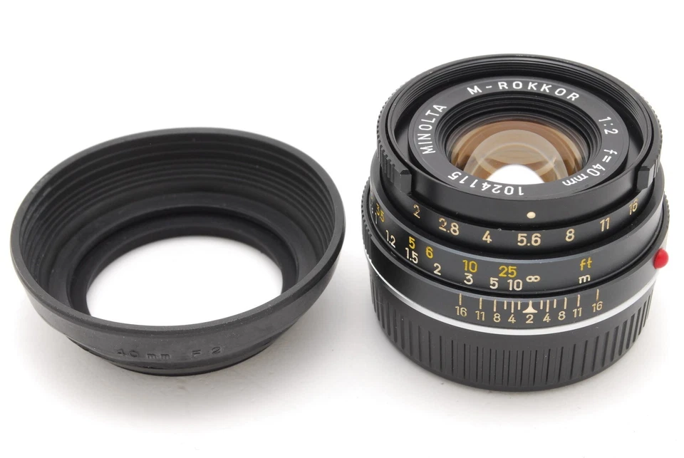 [Почти как новый с капюшоном] Объектив Minolta M Rokkor 40 мм F2 Leica M для CL CLE из ЯПОНИИ - Изображение 2 из 4