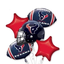 Houston Texans NFL Anagram Balloon Bouquet Birthday Party Decoration Football