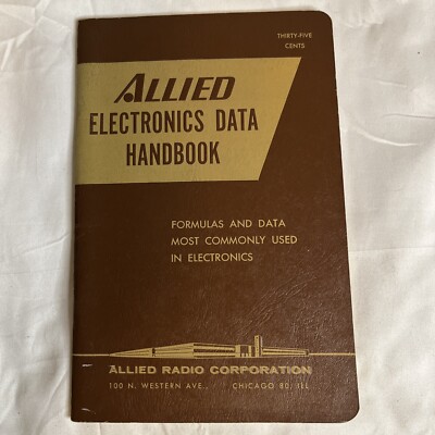 Allied Electronics Data Handbook 1961 Vintage
