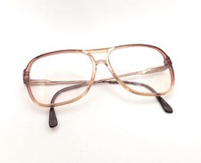 Vintage Adensco Italy Kyle 145 Z67 Eye Glasses Lucite Metal Pink Unisex Ombre