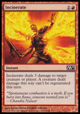MTG Magic the Gathering Incinerate (146/256) Magic 2012 LP