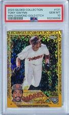 2023 Topps Gilded Mini Diamond Gold Etch #131 TONY GWYNN  PSA 10   26/50 PADRES