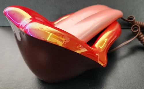 Red Lips Pink Tongue Novelty Sexy Rolling Stones Mouth Corded Landline Phone WOW - Zdjęcie 8 z 12
