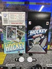 1990 Topps & Upper Deck Hockey Empty Display Box Boxes Wayne Gretzky
