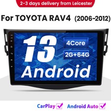 For TOYOTA RAV4 2006-2012 Carplay Android13 Car Radio Head Unit GPS SAT NAV 64GB