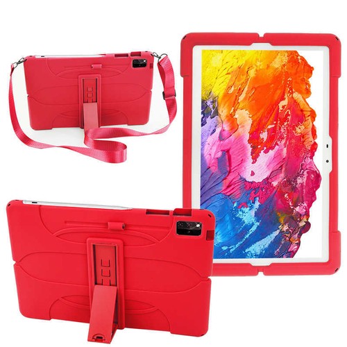 For Samsung Galaxy Tab S7 FE S7+ S8+ 12.4" Case Soft Silicone Stand Cover Strap - Picture 27 of 47