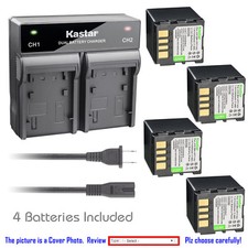 Kastar Battery AC Rapid Charger for JVC BN-VF714 GZ-MG50EK GZ-MG50EX GZ-MG50EY