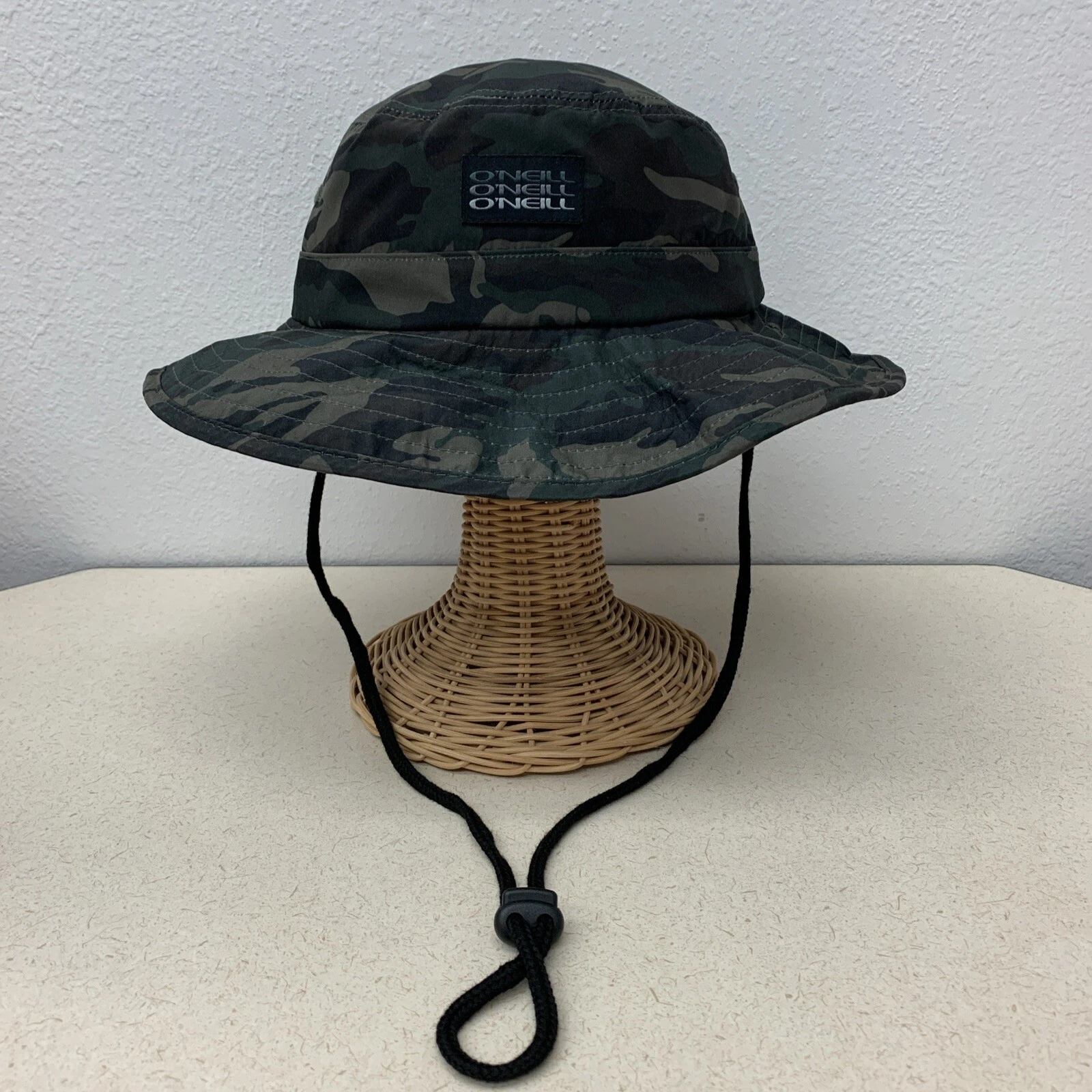 NEW O'Neill Bucket Hat BOONIE Camo Green Camp Hiking Beach Surf SK8 Sun Hat