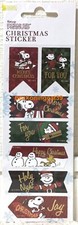LAST S C Vintage Peanuts Merry Christmas Sticker Snoopy His Friends 2017 JAPAN