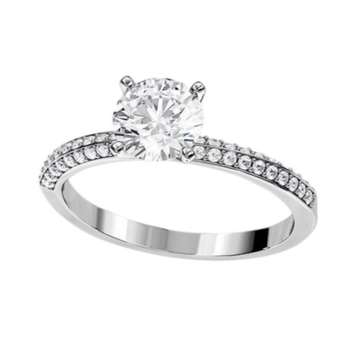 Diamond Ring IGI GIA Lab Grown 1.40 Ct Round Cut Fine 18k White Gold Wedding - Picture 5 of 11