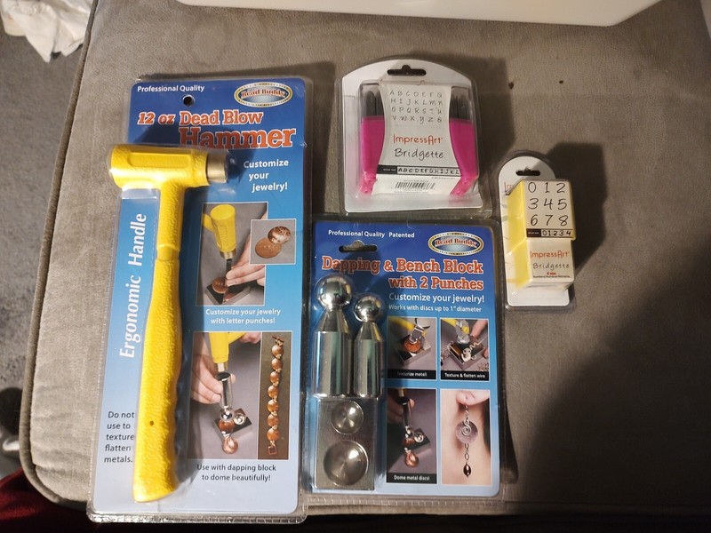 New Lot Of Metal Stamp Tools Feed Buddy And Impress Art.