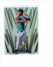 2024 Leaf Metal Baseball Silver #49 Noble Meyer #d 54/185