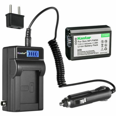 Kastar LCD Normal Charger Kit & 1 Battery for Sony NP-FW50