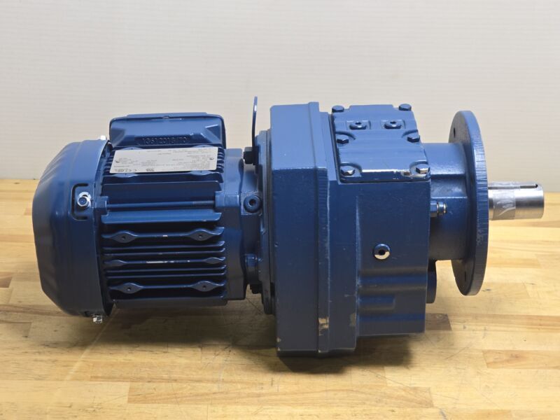 SEW-EURODRIVE Gear Motor RF47 DRS71S4, 230/460VAC, 60Hz, 3Ph, 1/2 HP ...