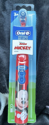 Kids Toothbrush Feat. Mickey Mouse. Rotating Soft Bristles. 3+ Oral B Battery