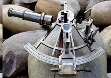 8" Antique Brass Marine Sextant Collectible Vintage Nautical Navigational Gift