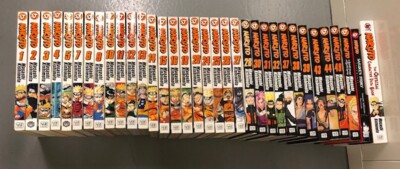 Lot of 34 Naruto Masashi Kishimoto English Manga Character Data Book Shonen Jump