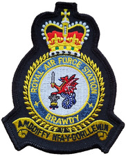 RAF Brawdy Royal Air Force Station Embroidered Patch Badge - EXCLUSIVE