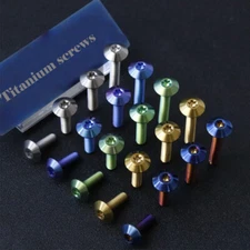 TC4 Titanium Screws Trox Umbrella Head Ti Bolts M5x15 20 25 30mm - 5 Color