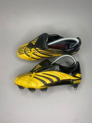 Adidas Predator Absolute TRX SG Gold Vintage boots Football Soccer Cleats US 7.5