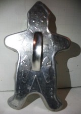 Vintage Metal Cowboy Gingerbread Boy Cookie Cutter Baking Gingerbread Cookies