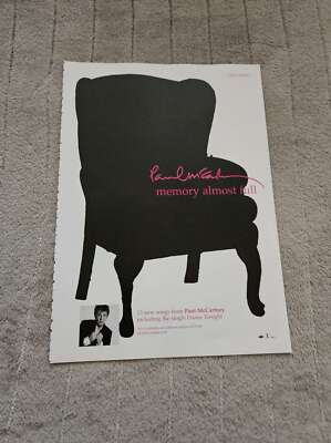 FPOT282 ZEITSCHRIFTENWERBUNG 12 X 8,5'' PAUL MCCARTNEY: SPEICHER FAST VOLL