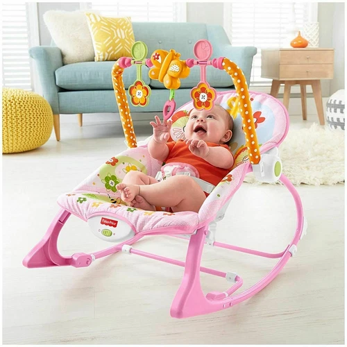 Baby Infant To Toddler Bouncer Rocker Swing Chair Soothing Music Vibration Toys - Picture 7 of 49