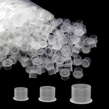 300Pcs Tattoo Ink Caps with Base - Jconly Tattoo Ink Cups Pigment Caps for Tatto