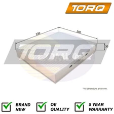Cabin Filter Torq Fits Chrysler Grand Voyager 2007- + Other Models