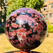 15.09LB Natural Fireworks Stone Sphere Quartz Crystal Ball Specimen Healing