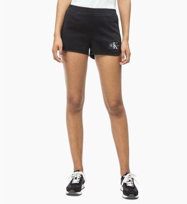 Pantaloni Corti Donna Calvin Klein Pantaloncini Shorts Cotone Stretch Neri  | eBay