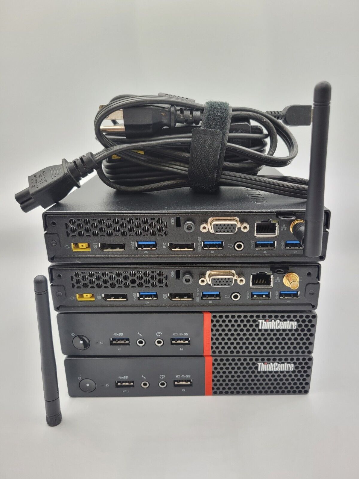 Lot of 2 Lenovo ThinkCentre M900 Tiny Micro Mini PC i5-6500T 8GB