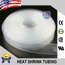 20 FT Feet Clear 1 1/2" 38mm Polyolefin 2:1 Heat Shrink Tubing Tube Cable US UL