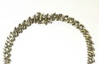 10k yellow gold 2.64ct I1 I diamond S link tennis bracelet 10.7g estate 7" — photo 2