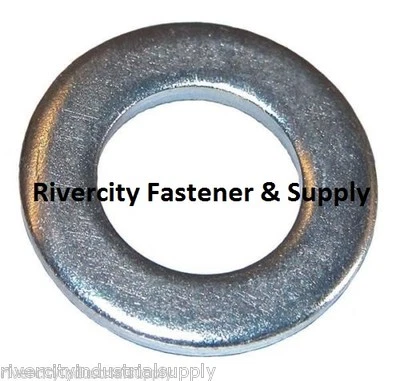RIVERCITY FASTENER & SUPPLY (100) M7 Metric Steel Flat Washer D125A Zinc plated 7mm Washers 7 mm Flat Washer