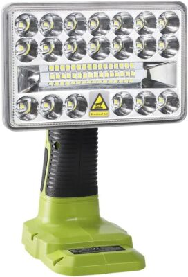 18V Cordless LED Work Light Spotlight for Ryobi ONE+ Li-ion Ni-Cd