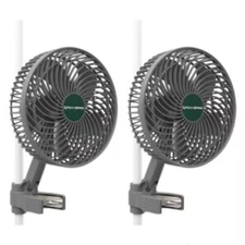 2Pcs Mars Hydro 6'' Smart Grow Tent Clip Fan Auto-Oscillating, APP-Controlled