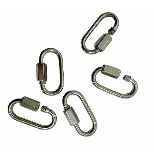 Quick Link Gancio Barca WLL 1.200 Lbs 1/4 Pollice Marino 316 Acciaio Inox 20 PCS - Foto 6 di 8