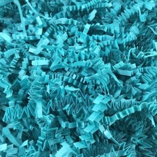 2 LB Teal Crinkle Cut Paper Shred Filler for Gift Wrap and Basket Filler
