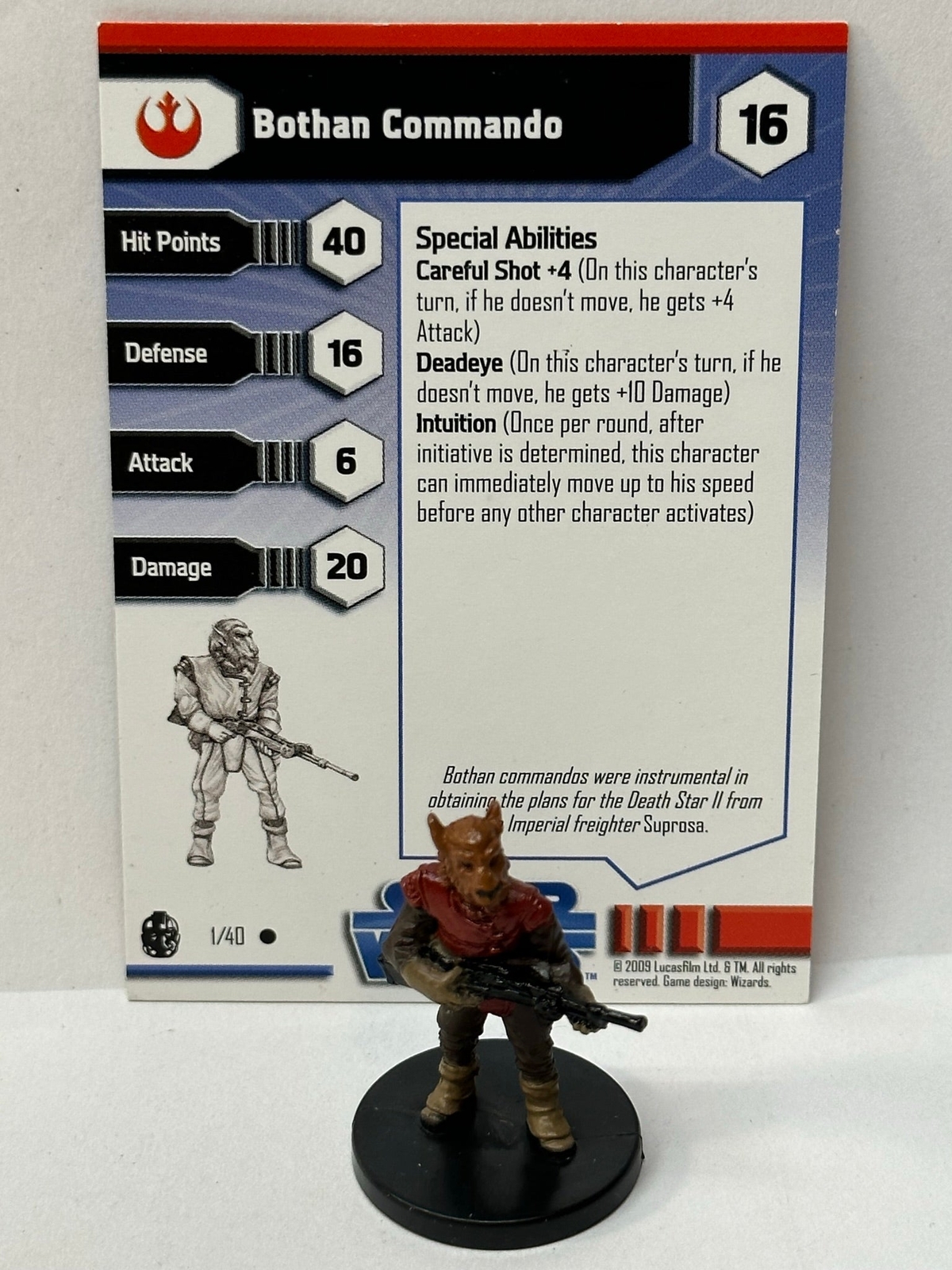 Bothan Commando Star Wars Imperial Entanglements 01/40 Bothan Commando (C) Miniature | eBay