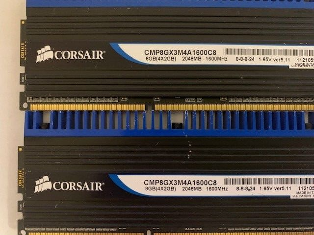 CORSAIR DOMINATOR 8GB (4GBX2) DDR3-1600MHz PC3-12800 1.65V 