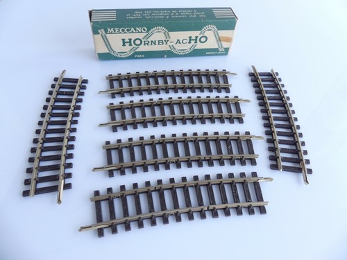 Lot De 12 Rails Hornby échelle O – 6 Courbes (R65) + 6 Droits (26cm), 3e Rail