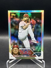 Bailey Falter 2023 Topps #643 RC Rainbow Foil Rookie Card Philadelphia Phillies